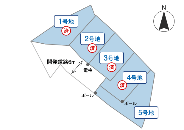 サンセットエルシア松尾大社Ⅱ 区画図